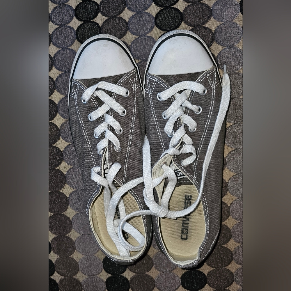 Women's Khaki Green ALL*STAR CONVERSE Tennis Shoes 9